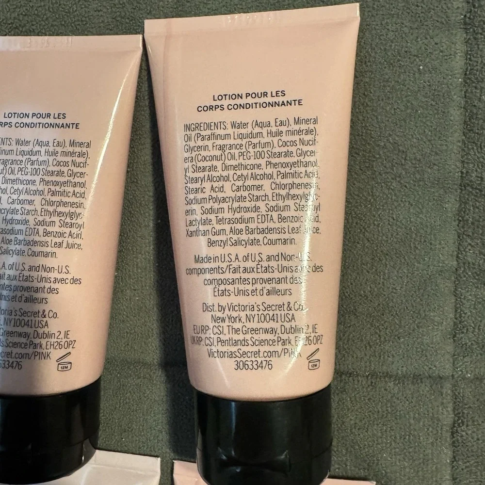 Victoria's‎ Secret PINK Coconut Body Lotion 2.5 oz Travel Size x 4 New Sealed
